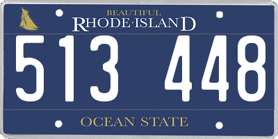 RI license plate 513448