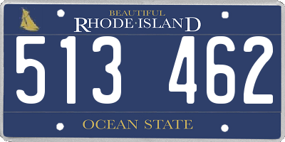 RI license plate 513462