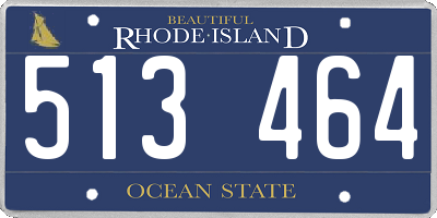 RI license plate 513464