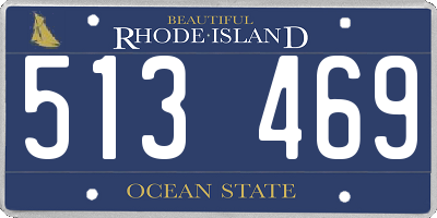 RI license plate 513469