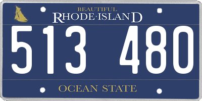 RI license plate 513480