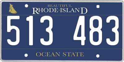 RI license plate 513483