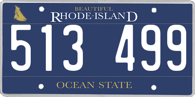 RI license plate 513499