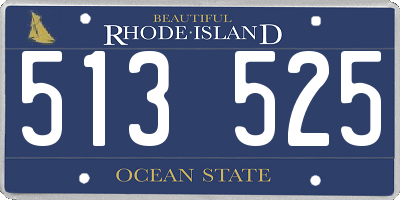 RI license plate 513525