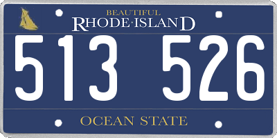 RI license plate 513526