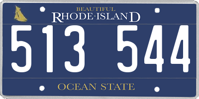 RI license plate 513544