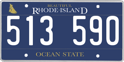 RI license plate 513590
