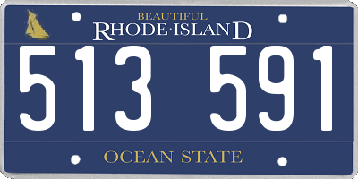 RI license plate 513591