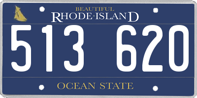 RI license plate 513620