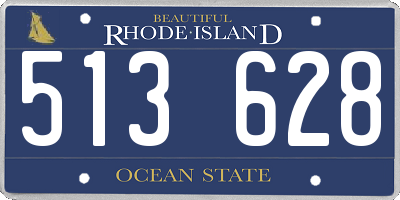 RI license plate 513628
