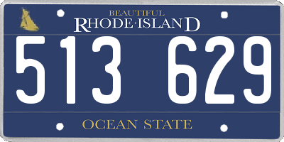 RI license plate 513629