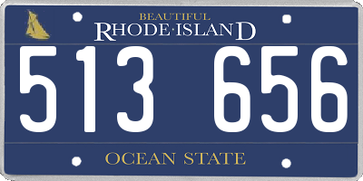 RI license plate 513656