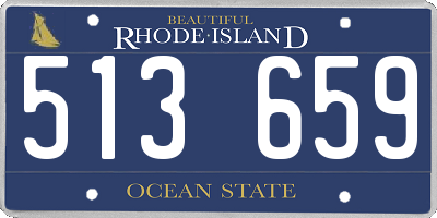 RI license plate 513659