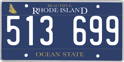 RI license plate 513699