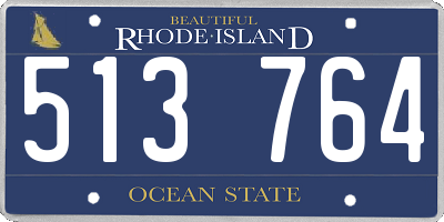 RI license plate 513764