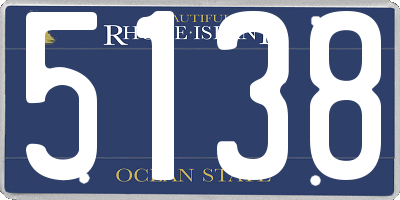 RI license plate 5138
