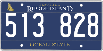 RI license plate 513828