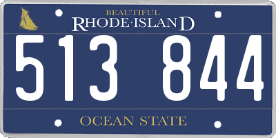 RI license plate 513844