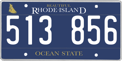 RI license plate 513856