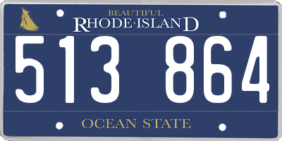 RI license plate 513864