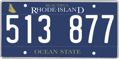 RI license plate 513877