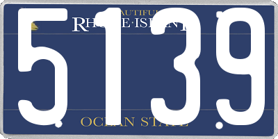 RI license plate 5139