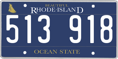 RI license plate 513918