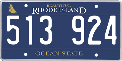 RI license plate 513924