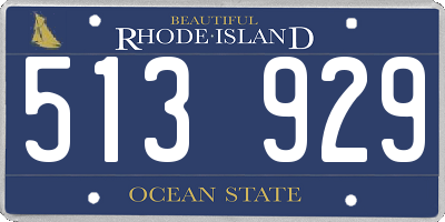 RI license plate 513929