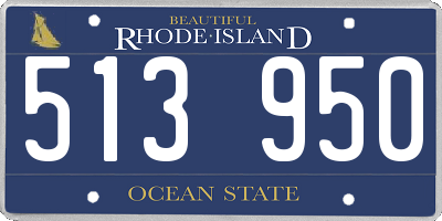 RI license plate 513950