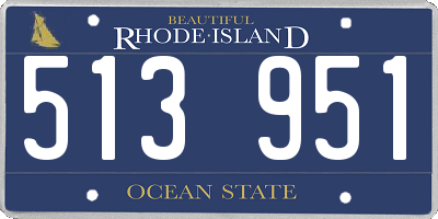 RI license plate 513951