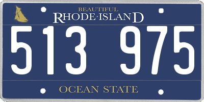 RI license plate 513975