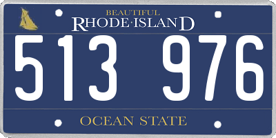 RI license plate 513976
