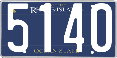 RI license plate 5140