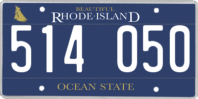 RI license plate 514050