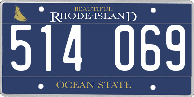 RI license plate 514069