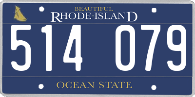RI license plate 514079