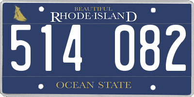 RI license plate 514082