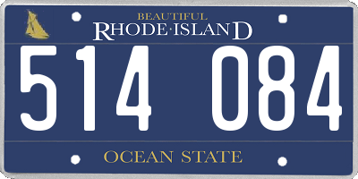 RI license plate 514084