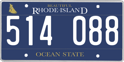 RI license plate 514088