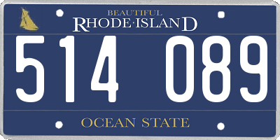 RI license plate 514089