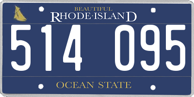 RI license plate 514095