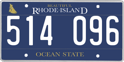 RI license plate 514096
