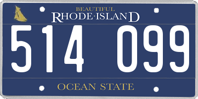 RI license plate 514099