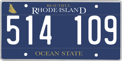 RI license plate 514109