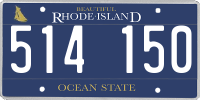 RI license plate 514150