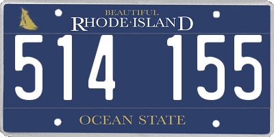 RI license plate 514155