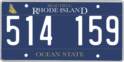 RI license plate 514159