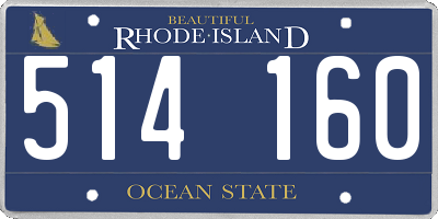 RI license plate 514160