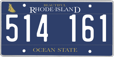 RI license plate 514161